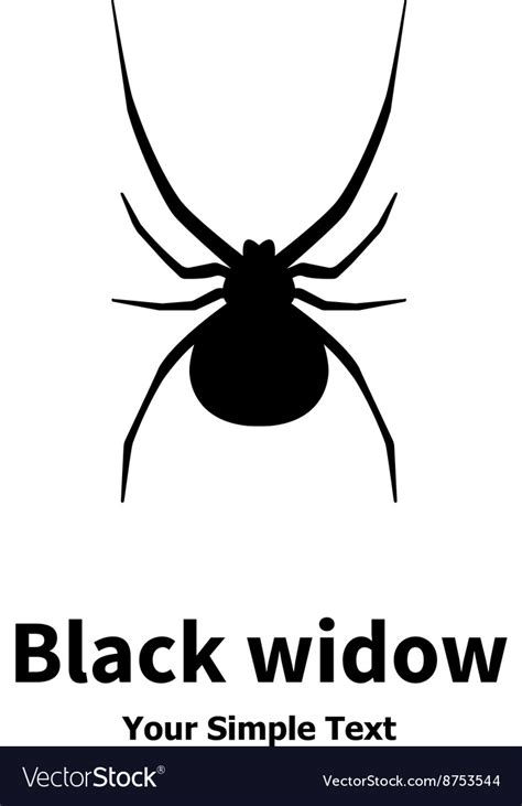 Black Widow Royalty Free Vector Image Vectorstock