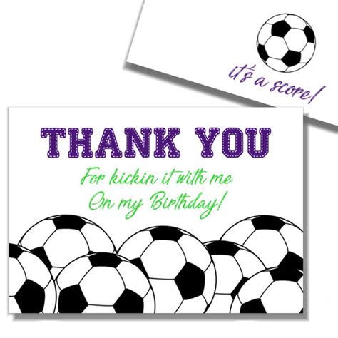 Free Printable Soccer Thank You Cards Printable Word Searches