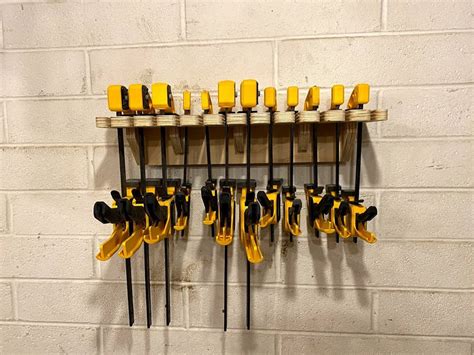CNC Made Clamp Rack Organizer Wall Mounted Clamp Holder Tool Etsy