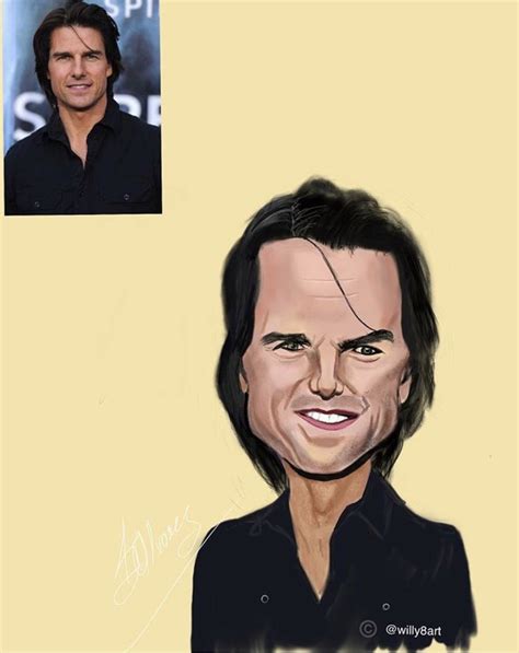 Tom Cruise By Willy8art Caricature Drawing Tom Cruise Caricature
