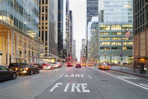 New York City From Street Level Stock Image Image Of Cityscape Built