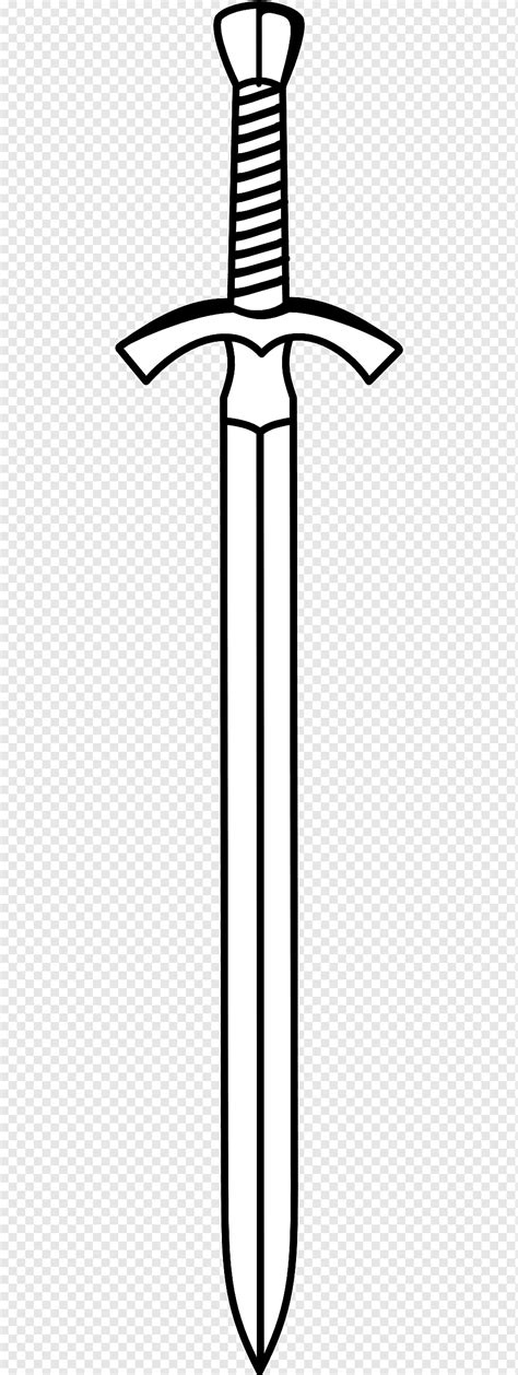 Claymore Illustration Clash Of Clans Sword Black And White Line Art