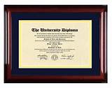Pictures of Umich Diploma Frame