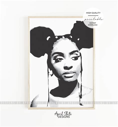 Black Queen Art Printable Art Black Woman Black Girls Rock Etsy