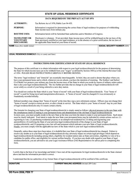 Dd Form 2058 Fill Out And Sign Online Dochub