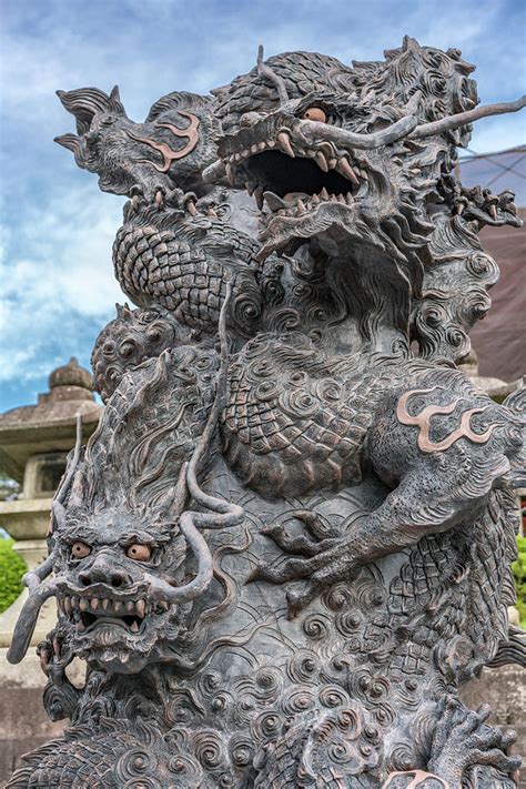 Dragon Statue At Kiyomizu Dera Temple Kyoto Japan Photograph By