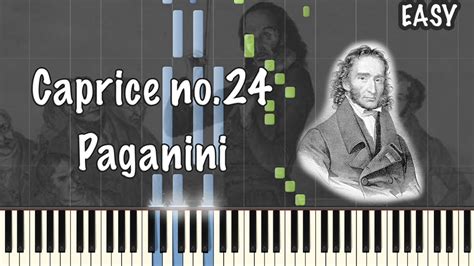 Paganini『caprice No 24』piano Tutorial • Easy Youtube