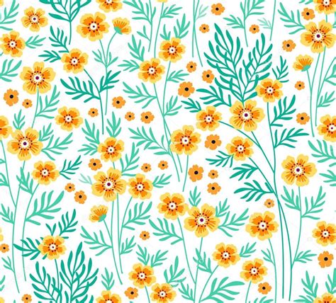 Cute Floral Pattern — Stock Vector © Annandpen 144650651