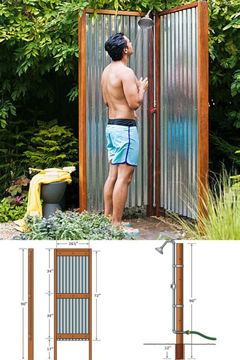 Having an outdoor shower is amazing, especially in hot seasons. 16 Super creative DIY Outdoor Showers : save water, great for the garden, and SO MUCH FUN!! - A ...