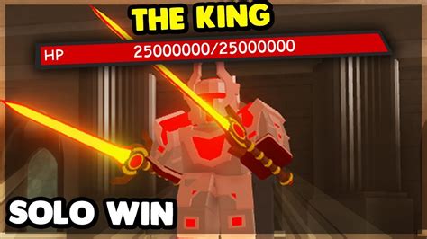 Defeating The New Boss The King On Kings Castle Solo Roblox