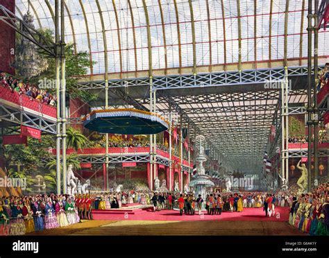 Great Exhibition 1851 The Opening Of The Great Exhibition Of 1851 By