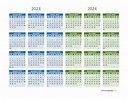 2023 and 2024 Calendar | Calendar Quickly