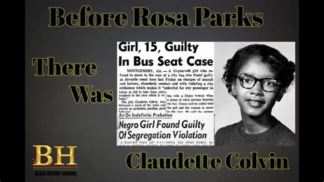 Claudette Colvin Before Rosa Parks Youtube
