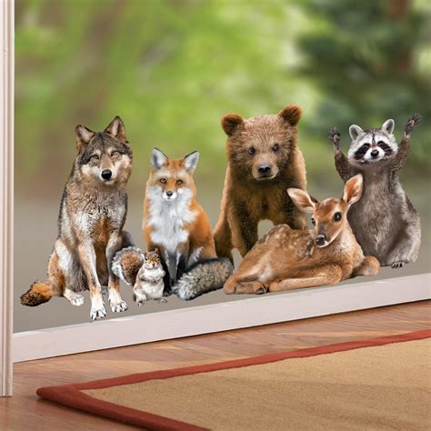 Northwoods Forest Animals Window Cling Collections Etc