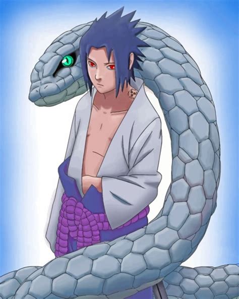 Sasuke Curse Mark Snakes Paint By Numbers Paint By Numbers For Adult