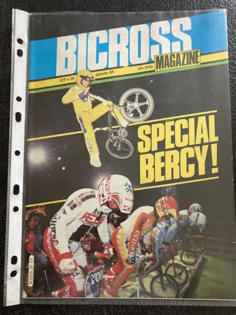 Revue Bicross Magazine N 28 Janvier 1985 Special Bercy Bmx Haro Gt