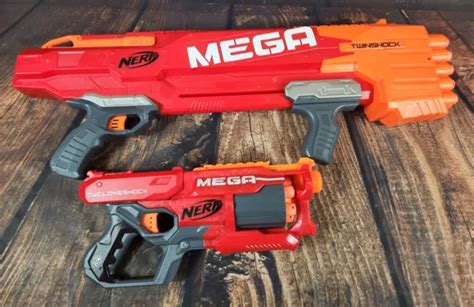 NERF GUN LOT N Strike Mega Series TwinShock Cycloneshock Excellent PicClick