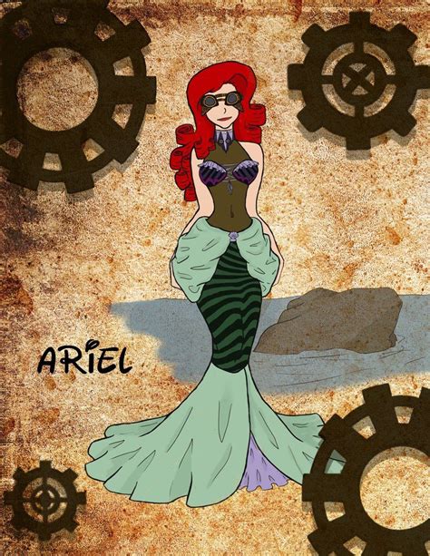 Steampunk Ariel By Noodlenini On Deviantart Alternative Disney