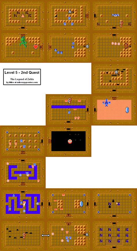 Legend Of Zelda Nes Level 9 Map