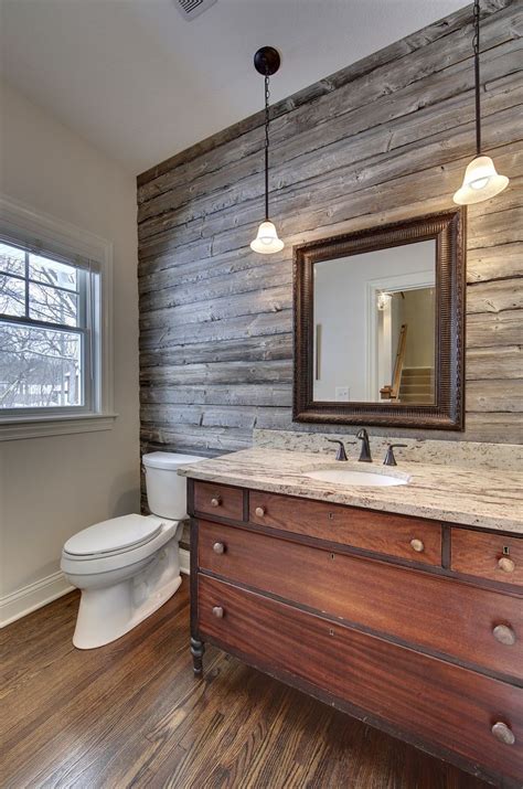 20 Bathrooms With Wood Wall Designs