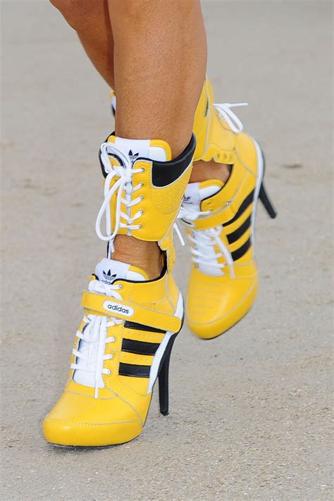 high heel adidas sneakers is this a do or a don t vote and sound off here glamour