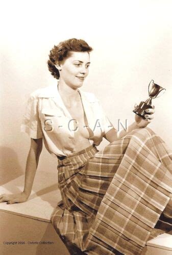 S S Sepia X Semi Nude Repro Pinup Rp Brunette In Open Shirt Trophy Ebay