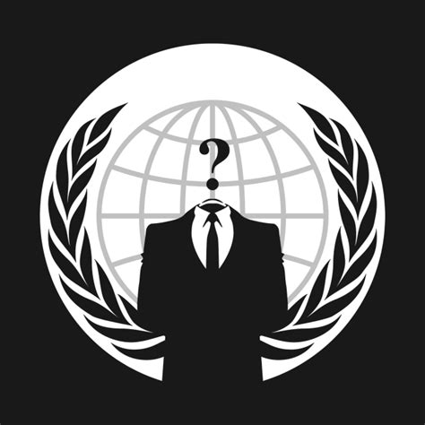Anonymous Logo Cool Iconic Hacktivist Symbol Anonymous Hacker T