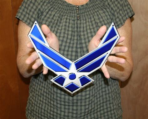 Us Air Force Ribbon Metal Art Sign Etsy