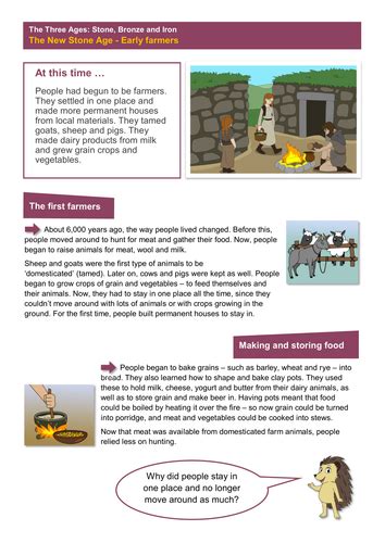 The New Stone Age Everyday Life Worksheet The Stone Age Ks2