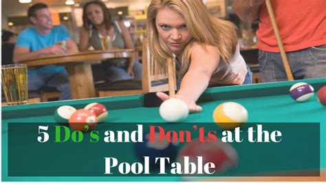 5 Do S And Don Ts At The Pool Table Aandc Billiards And Barstools
