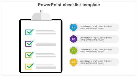 Checklist Template For Powerpoint