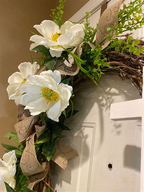 Amazing Grace Magnolia Wreath Cross Wreath Etsy