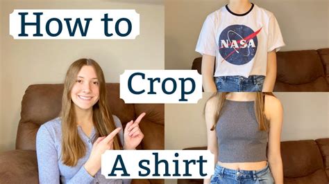 EASIEST Way To Crop A Shirt Diy No Sew YouTube