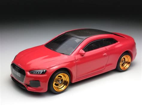 Audi Rs5 Red Hot Wheels Custom Real Rubber Tires Etsy