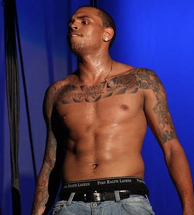 Chris brown tattoo's were a sign and an act that he pulled to show people mainly fans that he had grown up and become a man. TATTOO ARTIST: Chris Brown Tattoo
