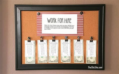 12 Printable Chore Charts With Money All Free