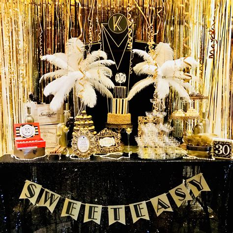 Great Gatsby Party Sweet Bar Createdbyxti Com Gatsby Party Decorations Gatsby Birthday