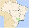 Sao Paulo Carte et Image Satellite