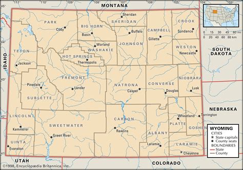 Geography Blog Map Of Wyoming