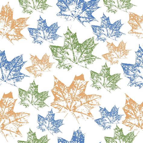 Premium Vector Fall Leaves Seamless Pattern With Gold Glitter Texture