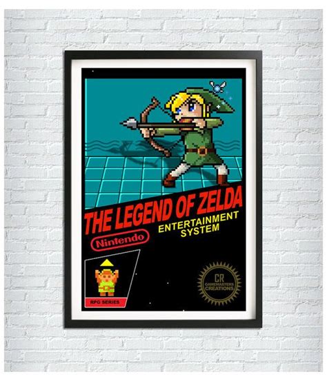 The Legend Of Zelda Poster Nintendo Nes Cover By Crgamemasters Legend