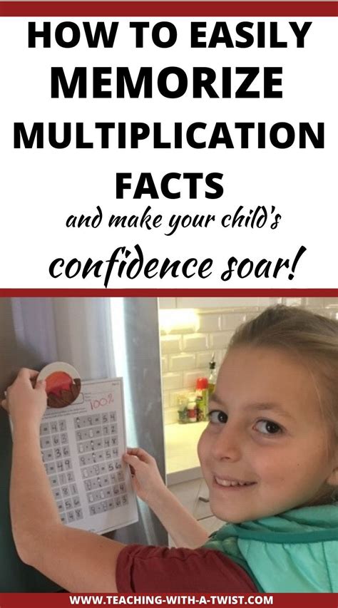 How Memorizing Multiplication Tables Made My Childs Confidence Soar