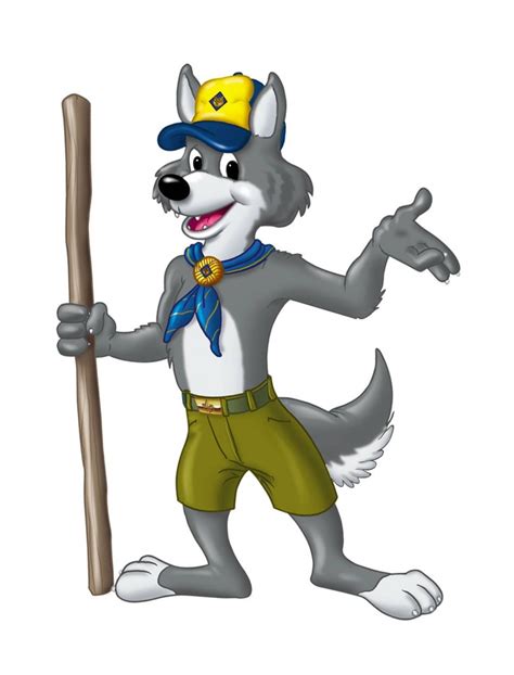 Wolf Scout Mascot