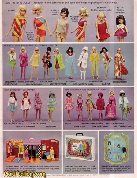 Mattel Toys 1969 Toy Catalogs Vintage Barbie Dolls Barbie