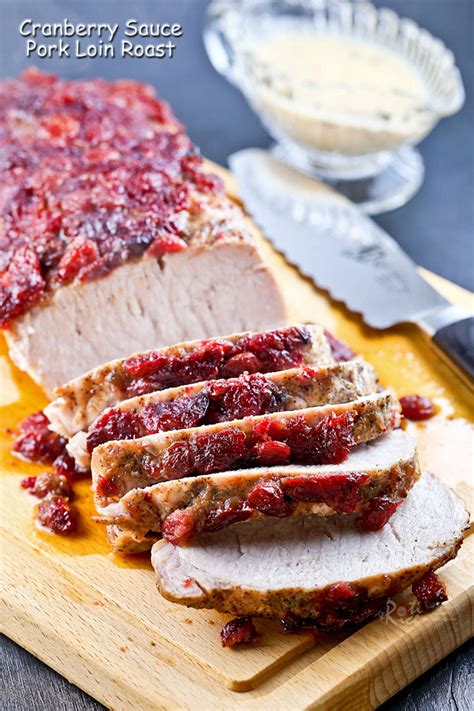 The thing about pork tenderloin is that it only sounds fancy. Cranberry Sauce Pork Loin Roast | Roti n Rice