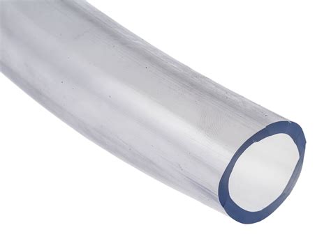 RS PRO Transparent Flexible Tubing 25mm ID PVC 4 Bar Max Working