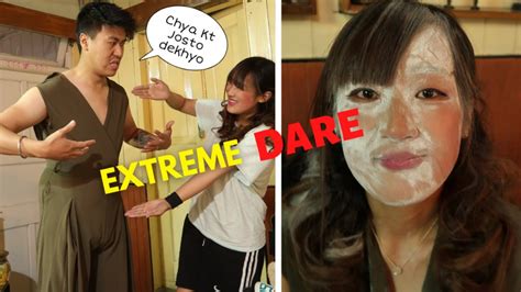 extreme dare challenge try not to laugh 🤣 youtube