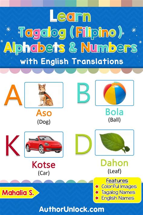 Learn Tagalog Filipino Alphabets And Numbers Ebook By Mahalia S Epub