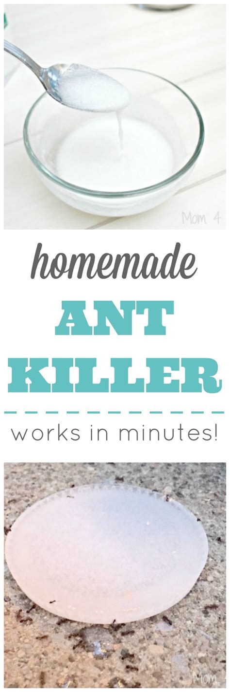 Although this homemade weed killer is fantastic for killing bugs outside, it can leave a little salt residue behind in the home. Homemade Ant Killer - Works In Minutes! - Mom 4 Real