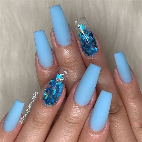 90 Long Acrylic Nails Design Ideas June 2021 Blue Acrylic Nails Long Acrylic Nail Designs